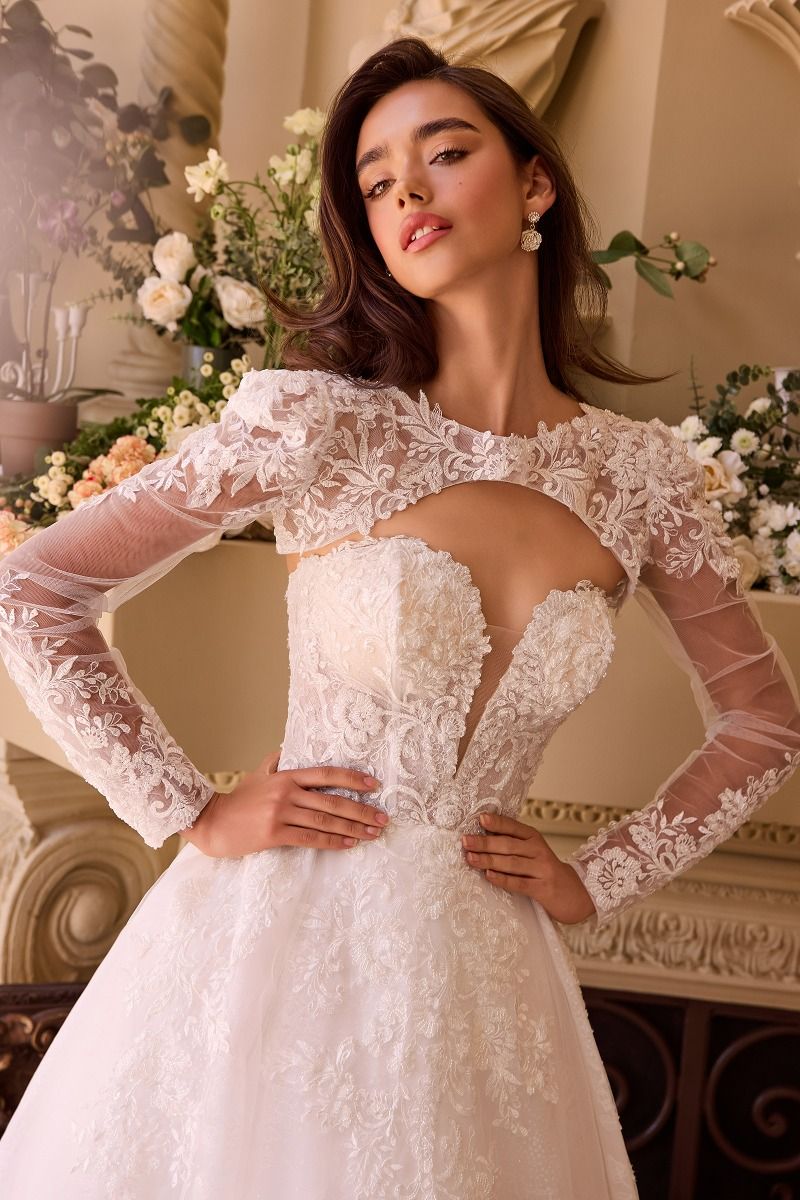 Sweetheart Applique Bridal Gown Wedding Dress - Andrea & Leo WL037