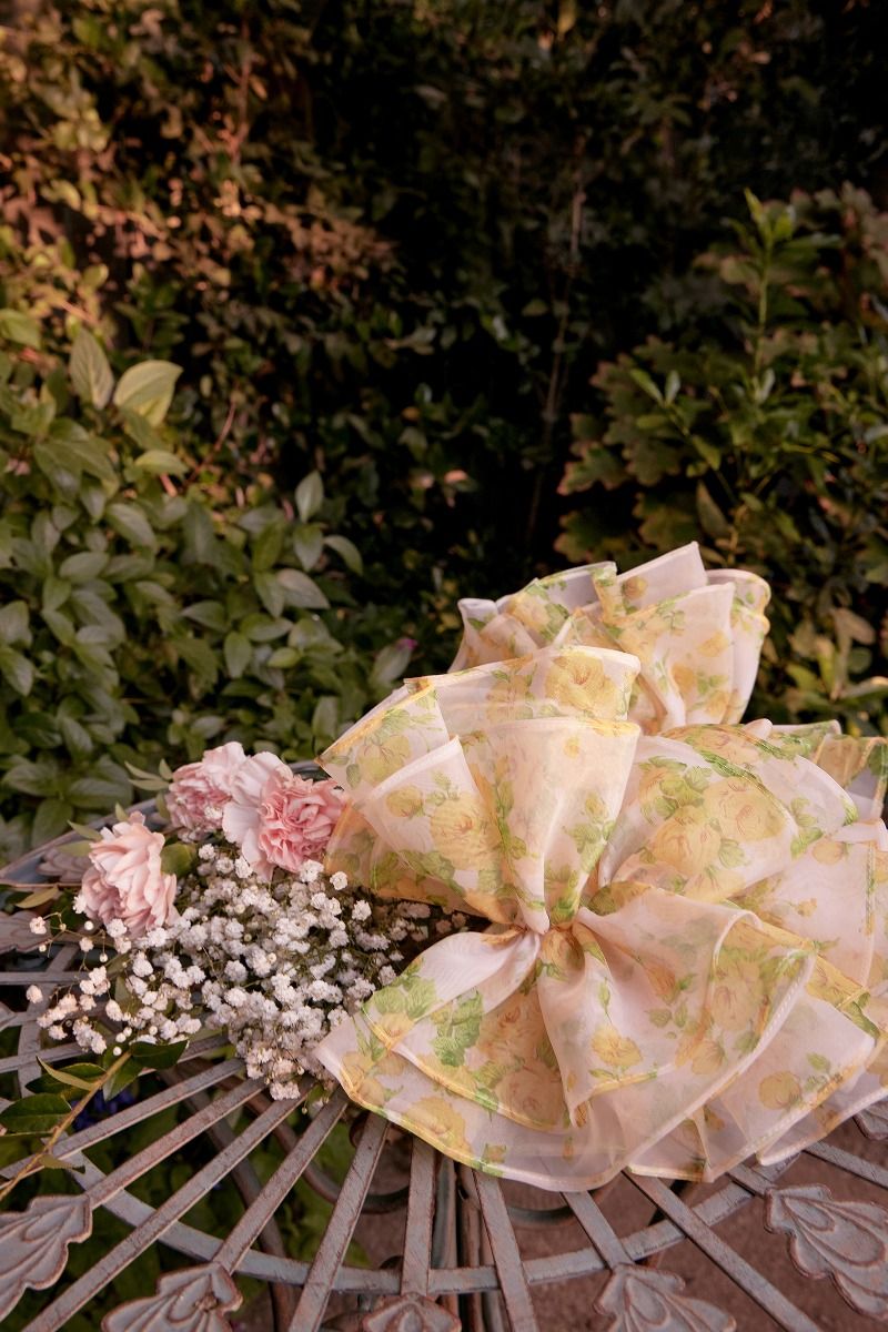 Floral Ruffle Off-Shoulder Prom Gown - Andrea & Leo A1430